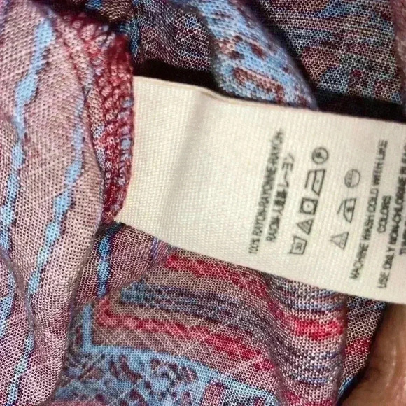 Free People Red Walking On A Dream Tunic long sleeve Blouse - Picture 9 of 13